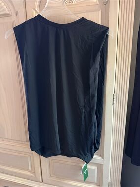 HALARA Black Sleeveless A-Line Skirt